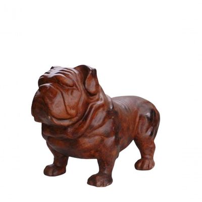 Cachorro Buldogue Decorar Jardim Ferro Fundido Pronto Artes