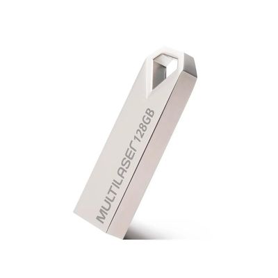 Pen Drive Multilaser Diamond 128GB USB 2.0 Metalico - PD853