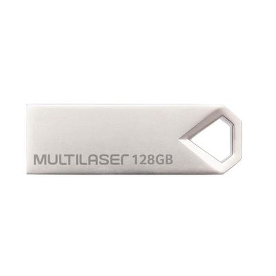 Pen Drive Multilaser Diamond 128GB USB 2.0 Metalico - PD853