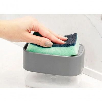 Dispenser Porta Detergente Esponja Vermelho Ou De500vmf