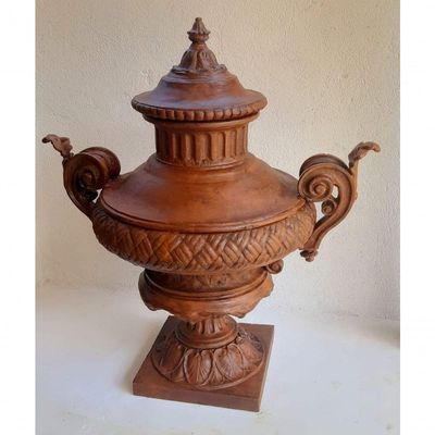 Ânfora árabe Vaso Jardim Luxo Ferro Fundido Pronto Artes