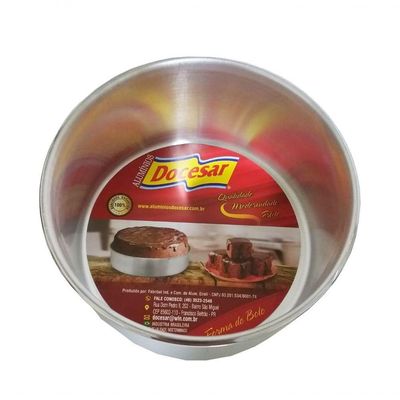 Kit 6 Formas Assadeira Redonda Para Bolo Alta 14x8cm 1l Doce