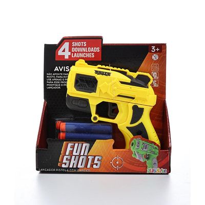 Mini Lancador com Dardos Fun Shot Sortido Play & Fun