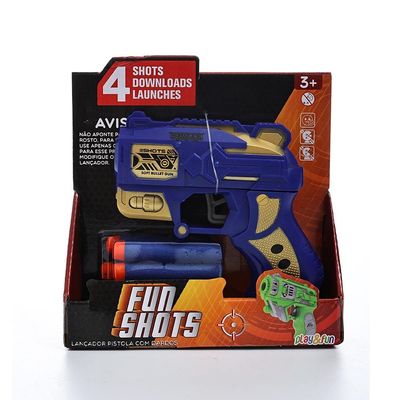 Mini Lancador com Dardos Fun Shot Sortido Play & Fun