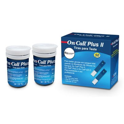 Tiras de Glicose com 50 Acon On Call Plus II