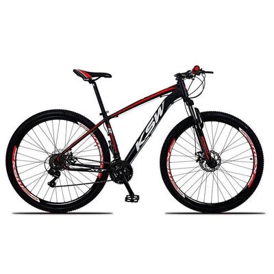 Bicicleta Aro 29 Ksw 21 Marchas Freio Hidraulico Trava e K7