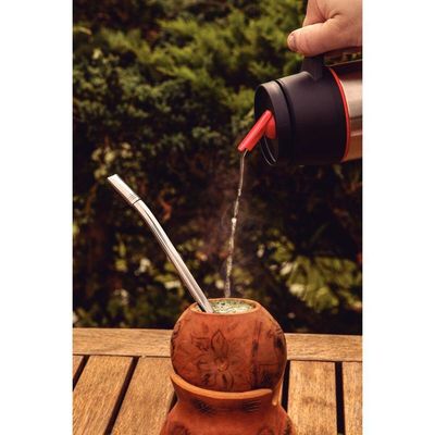 Bomba De Chimarrão Tramontina Ilex Liso Com Rosca 23 Cm