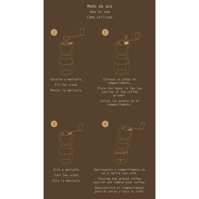 Moedor De Café Tramontina Em Plástico Abs Moinho Em Cerâmica