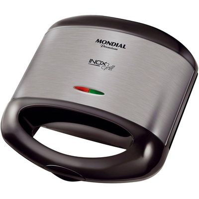 Grill Sanduicheira Mondial Premium S-07 220V Preto/Inox 220V