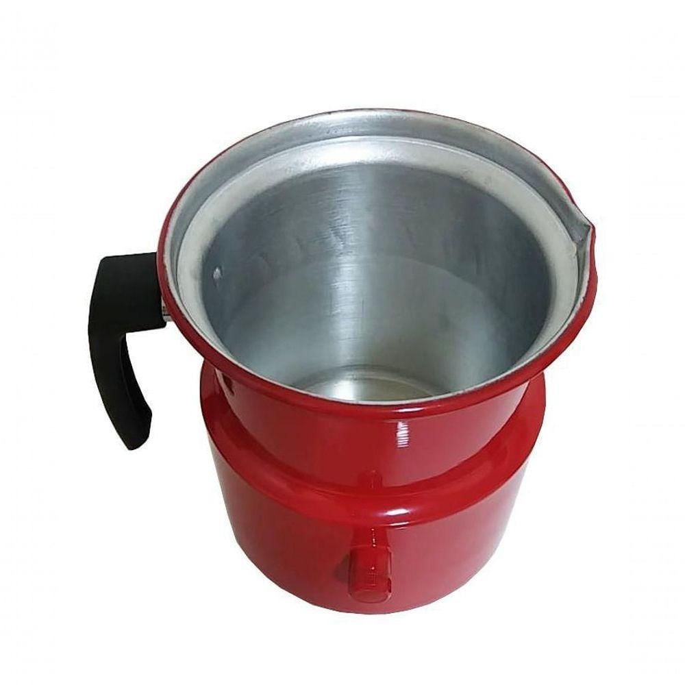 Leiteira Fervedor Com Apito Vermelha Esmaltada 1.6l Extang