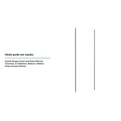 Porta De Correr 80cm Champagne Sem Kit Ferragem Branco Mat