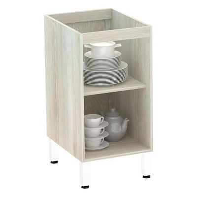 Balcão Sem Tampo 40cm Lis Legno Crem e Kashmir