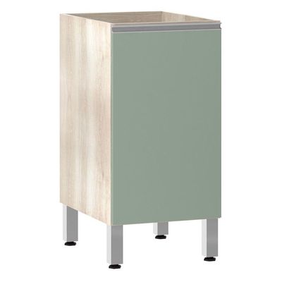 Balcão Sem Tampo 40cm Lis Legno Crem e Verde Jade