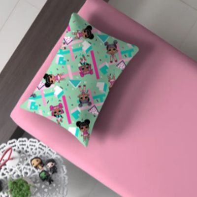Jogo de Cama Solteiro Portallar Malha Misto 2pçs Lol Color/Rosa Prisma