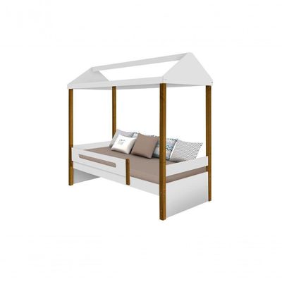 Cama Casa Branco Mel