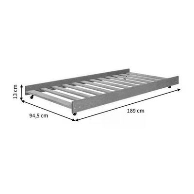 Beliche 730B Com Cama Auxiliar 715B Branco Lavado