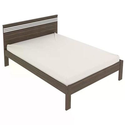 Cama Casal Cm8009 Nogal Branco Tecno Mobili Nogal Branco