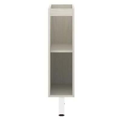 Balcão Sem Tampo 20cm Luci Legno Crem e Branco