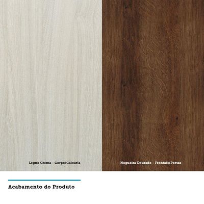 Balcão Sem Tampo 15cm Lis Legno Crema Com