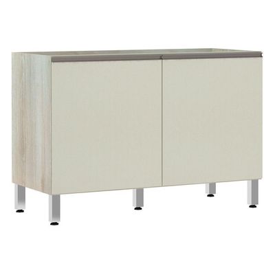 Balcão De Pia Sem Tamp 120cm Luci Legno Crem e Kashmir