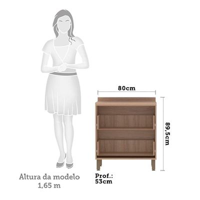 Balcão e Tampo 80 Cm 2 Gavetões Lari Vanill e Connect