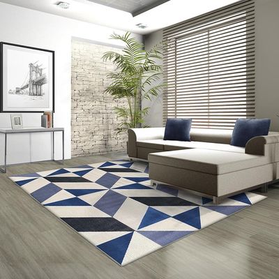 Tapete Para Sala Lyre Azul 1,50x2,00 São Carlos