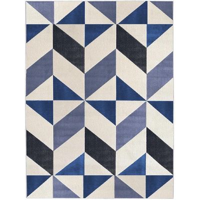 Tapete Para Sala Lyre Azul 1,50x2,00 São Carlos