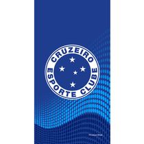 Toalha Praia Buettner Veludo Estampado Brasão Cruzeiro 70cmx140m Azul