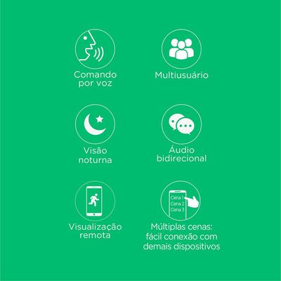 Câmera Robô WiFi 360° Inteligente ELG SHCR600