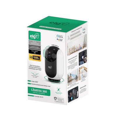 Câmera Robô WiFi 360° Inteligente ELG SHCR600