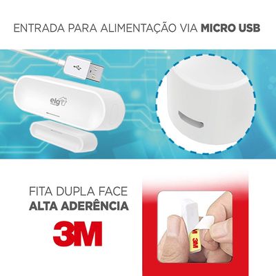 Sensor de Abertura WiFi Inteligente ELG SHSM501