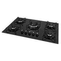 Cooktop A Gás 5 Bocas Mondial Ctg-03 biv-preto/prata