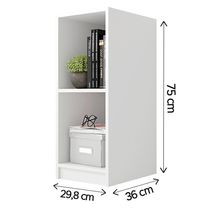 Nicho Torre Organizadora Para Lavanderia Mesa Branco Caemmun