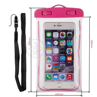 Capa Bolsa A Prova Dágua Impermeável P/ Celular Rosa