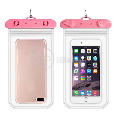 Capa Bolsa A Prova Dágua Impermeável P/ Celular Rosa