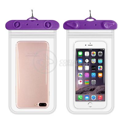 Capa Bolsa A Prova Dágua Impermeável P/ Celular Roxo
