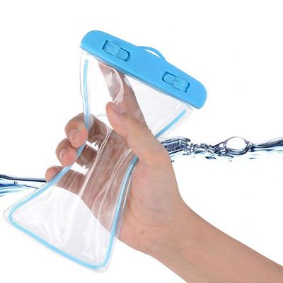 Capa Bolsa A Prova Dágua Impermeável P/ Celular Azul