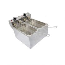 Fritadeira Elétrica 2 Cubas Plus Aço Inox 06L 220V 4000W