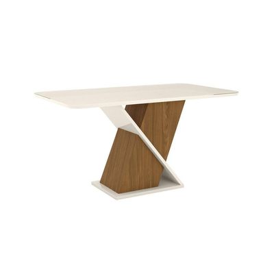 Mesa De Jantar Com Tampo Mdf/vidro 160cm Solus