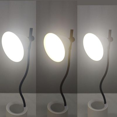Luminaria De Mesa Led Porta Objetos Articulada 3 Cores