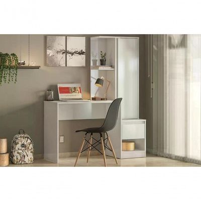 Escrivaninha Com Armario Morada 29800 Branco Branco