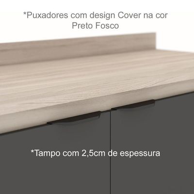 Cozinha Modulada 4 Peças Fi0006 Avena Grafito