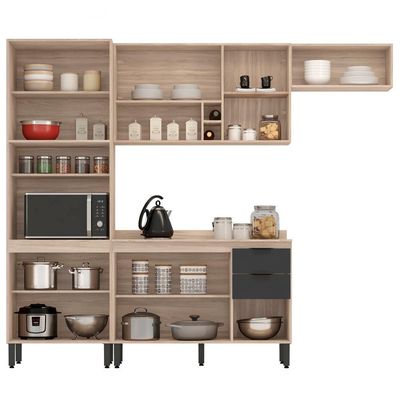 Cozinha Modulada 4 Peças Fi0006 Avena Grafito