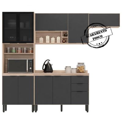 Cozinha Modulada 4 Peças Fi0006 Avena Grafito