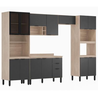 Cozinha Modulada 5 Peças Fi0001 Avena Grafito