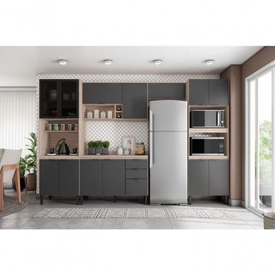 Cozinha Modulada 5 Peças Fi0001 Avena Grafito