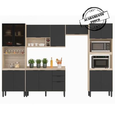 Cozinha Modulada 5 Peças Fi0001 Avena Grafito