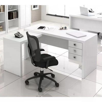 Escrivaninha 03 Gavetas Reversível Me4106 Branco