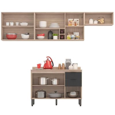 Cozinha Modulada 4 Peças Frcz4 Avena Grafito