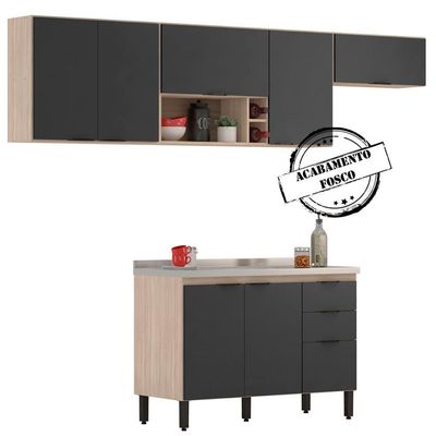 Cozinha Modulada 4 Peças Frcz5 Avena Grafito